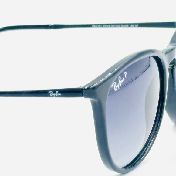 Ray-Ban Erika Women’s Polarized Sunglasses RB4171 54m Black w Gradient Grey Lens - Picture 6 of 10